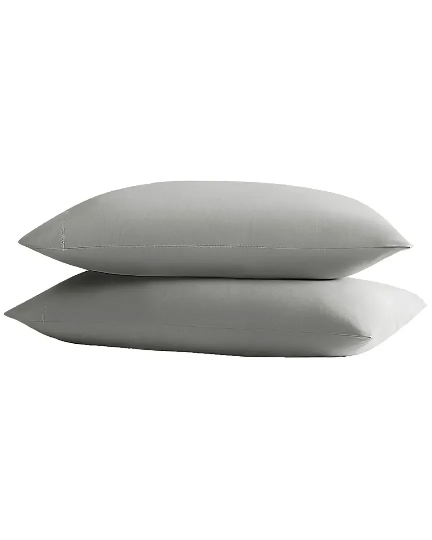 Solid Pillowcase Pair - Grey, Recycled Polyester