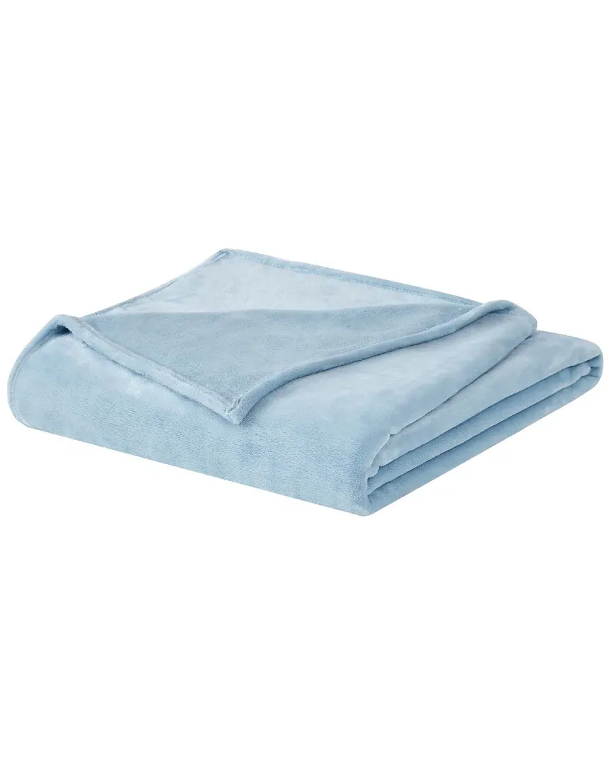 Velvet Plush Blanket - Light Blue image