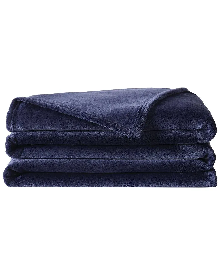 Velvet Plush Family Blanket - Navy, Polyester