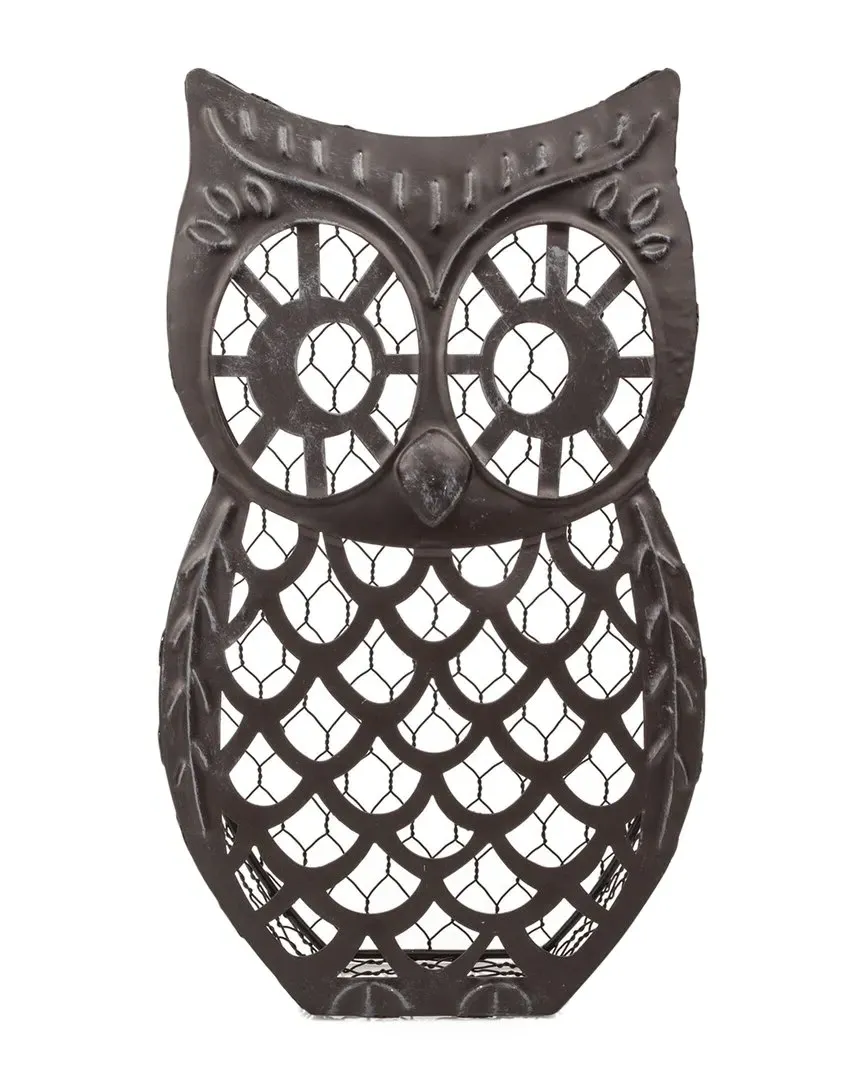 Wise Owl Cork Collector - Black, Metal image