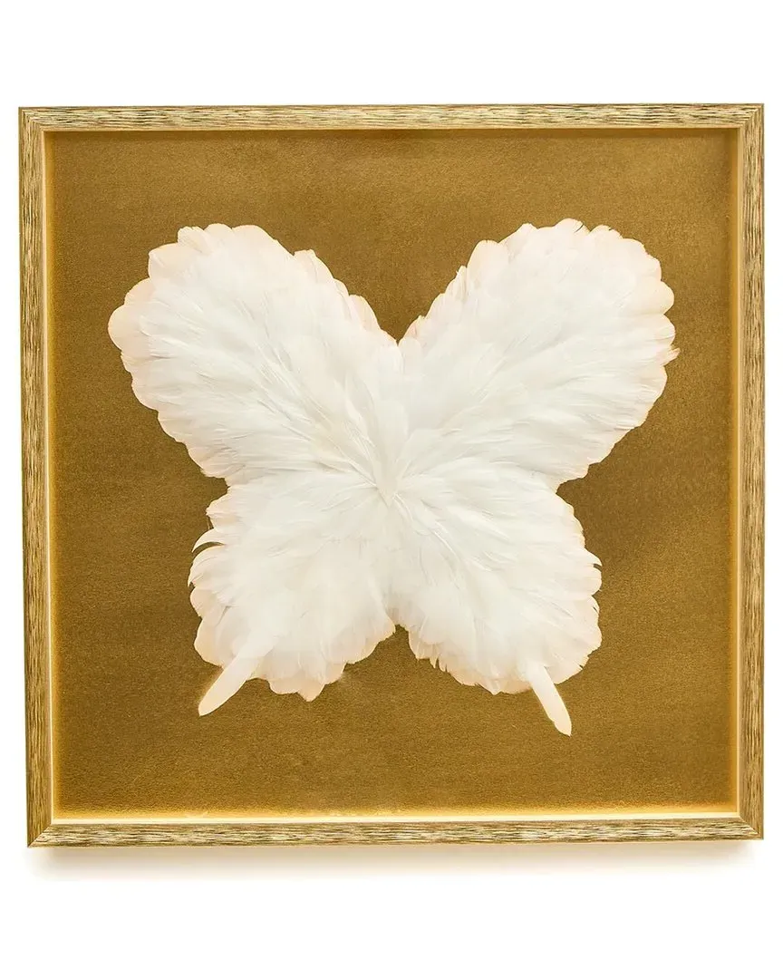Butterfly Shadow Box Wall Art - Brown, Glass image
