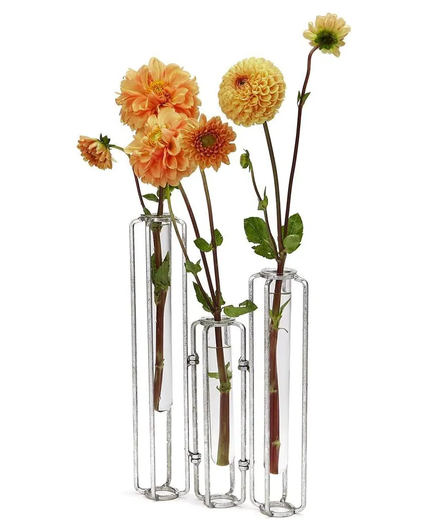 Lavoisier Set of 3 Hinged Flower Vases - Gray image
