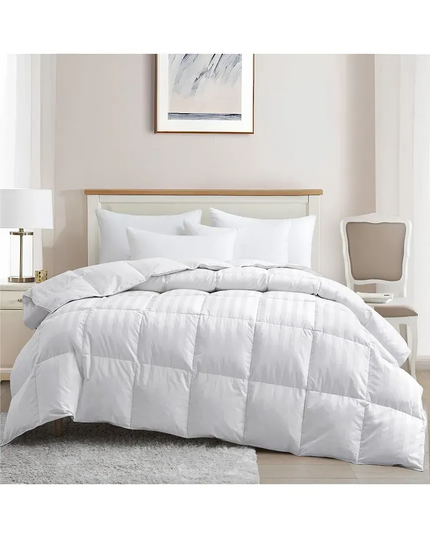 500 Thread Count Goose Down Feather Comforter - White image