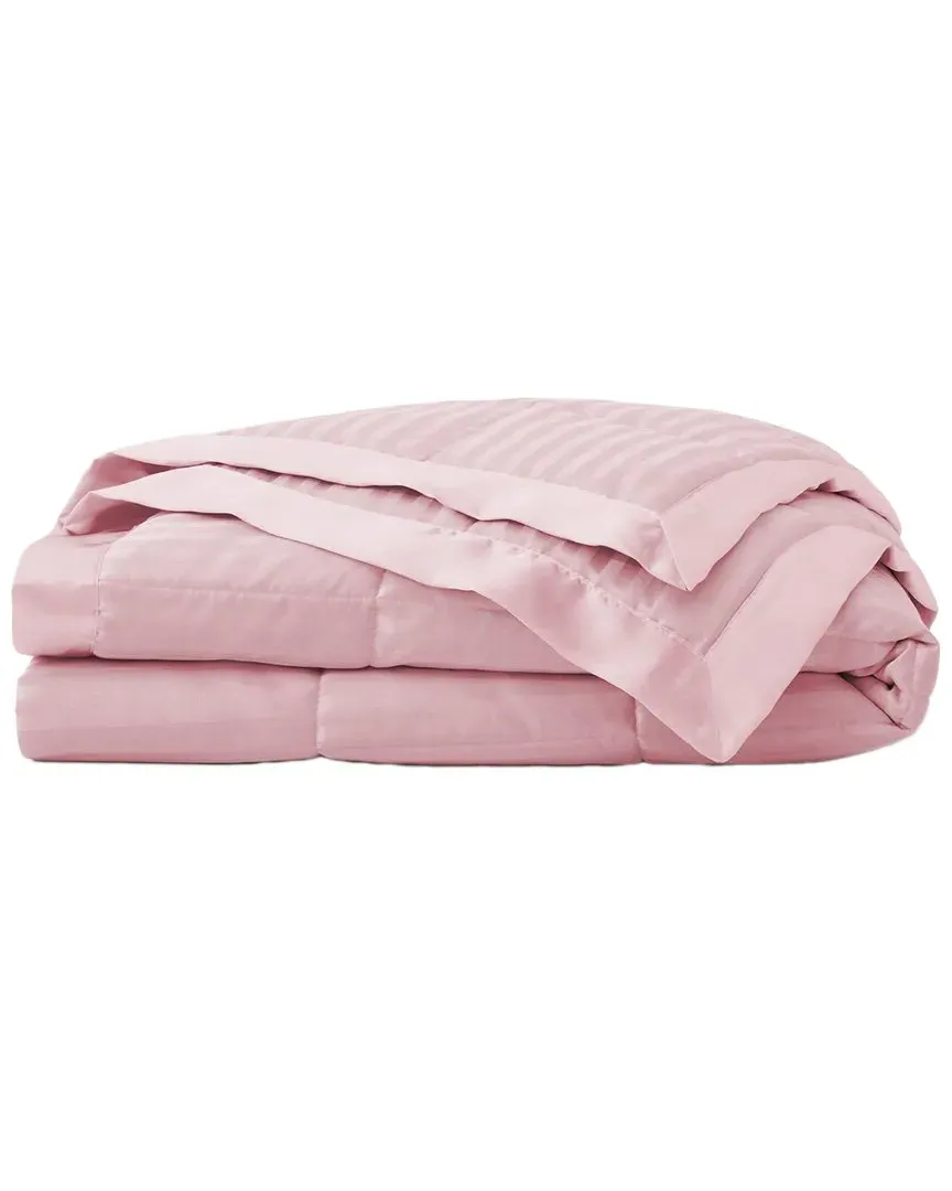 All Seasons Down Alternative Bed Blanket with Satin Trim - Pink