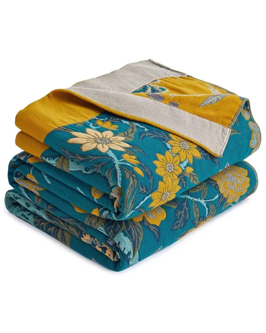 Boho Floral Throw Blanket - Cotton