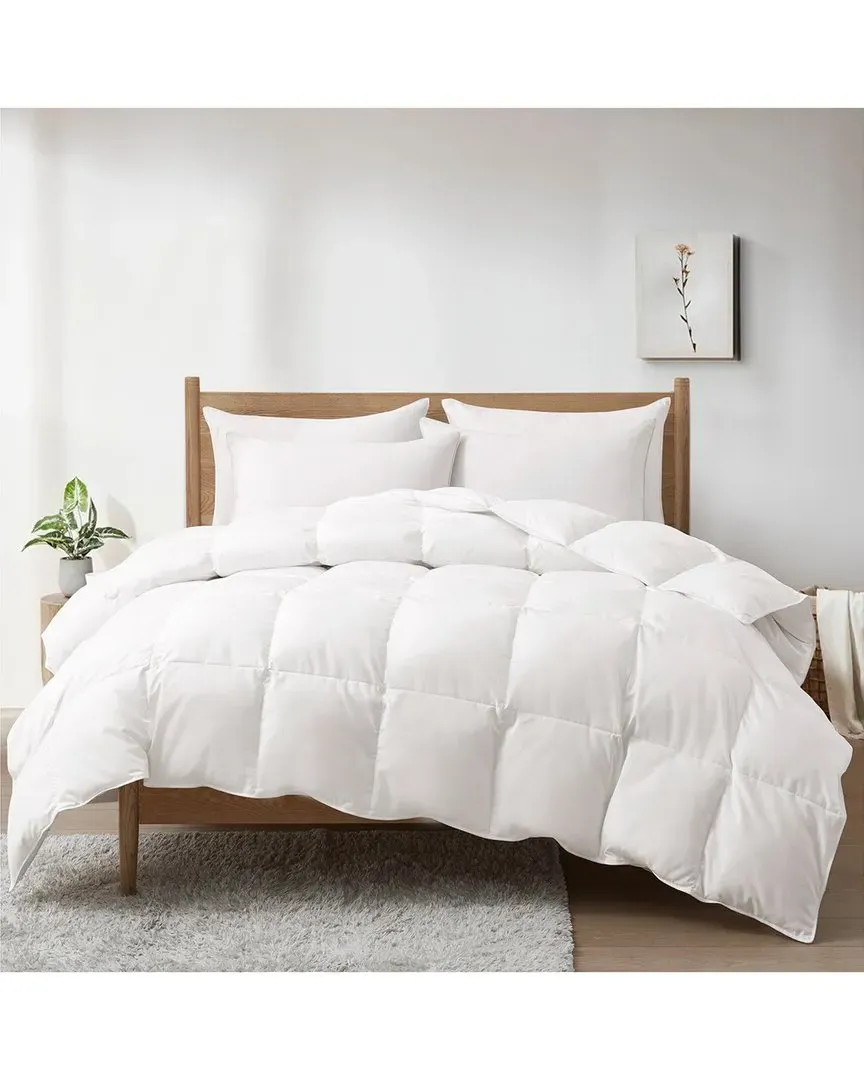 Cal King 360TC White Goose Feather Fiber & Down Comforter - White image