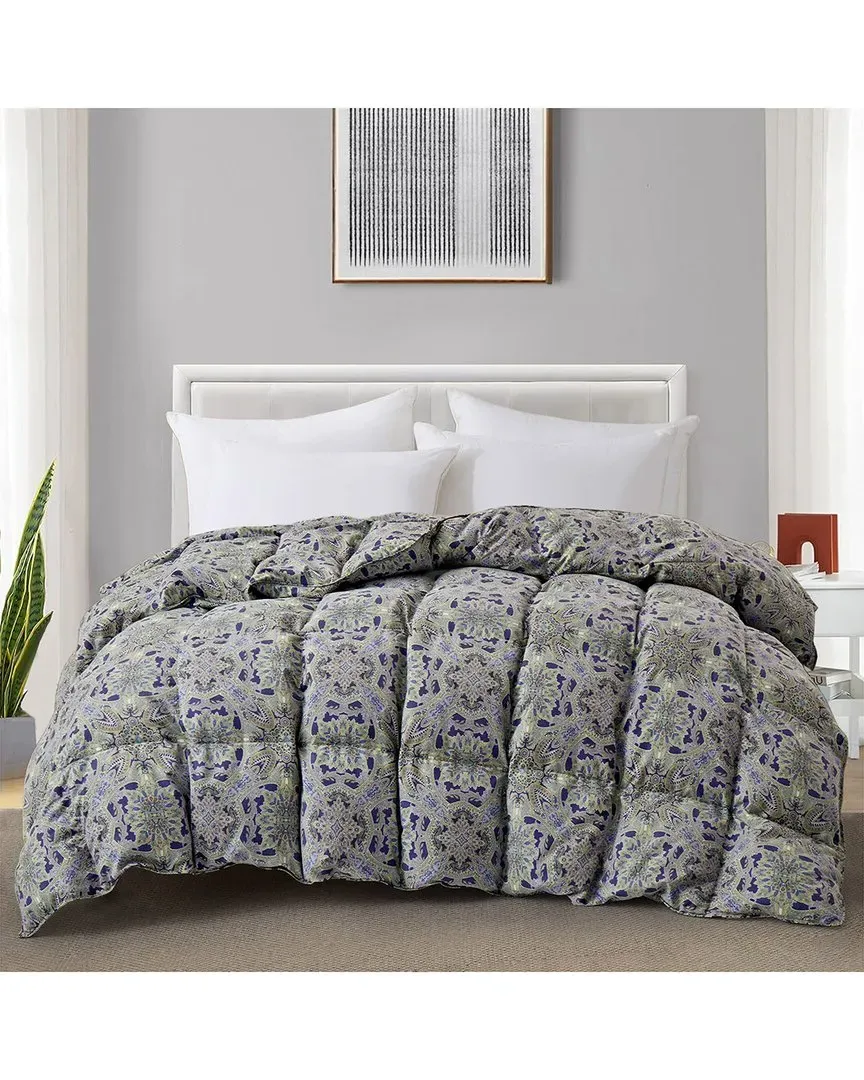 Floral Goose Down Feather Duvet Comforter Insert image