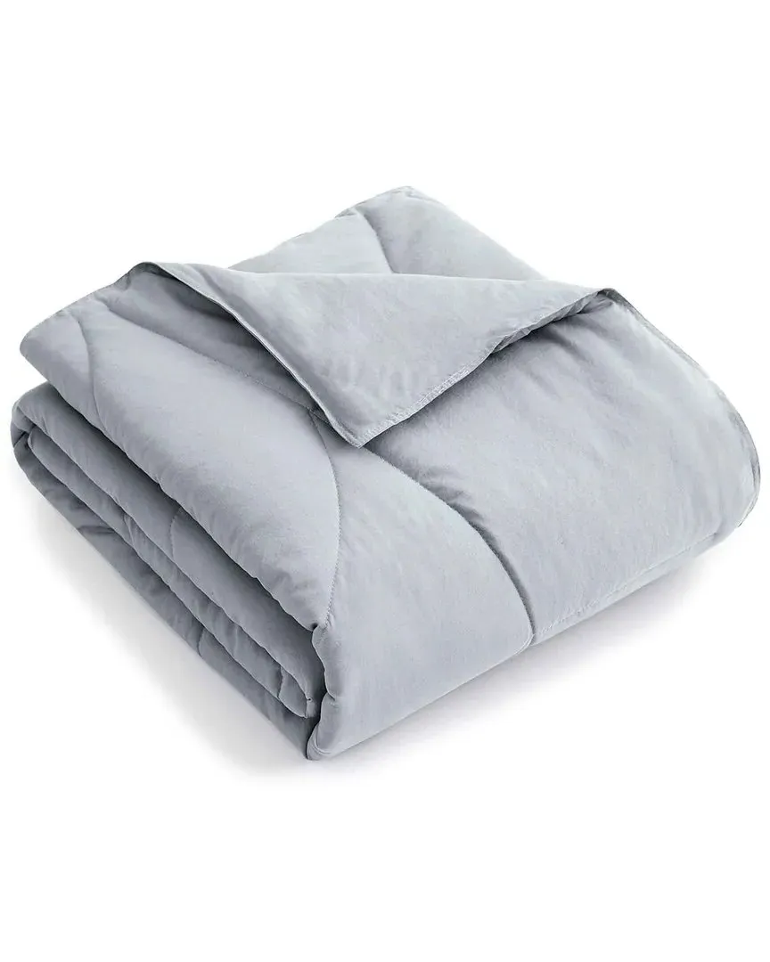 Lightweight Microfiber Throw Blanket - Grey image