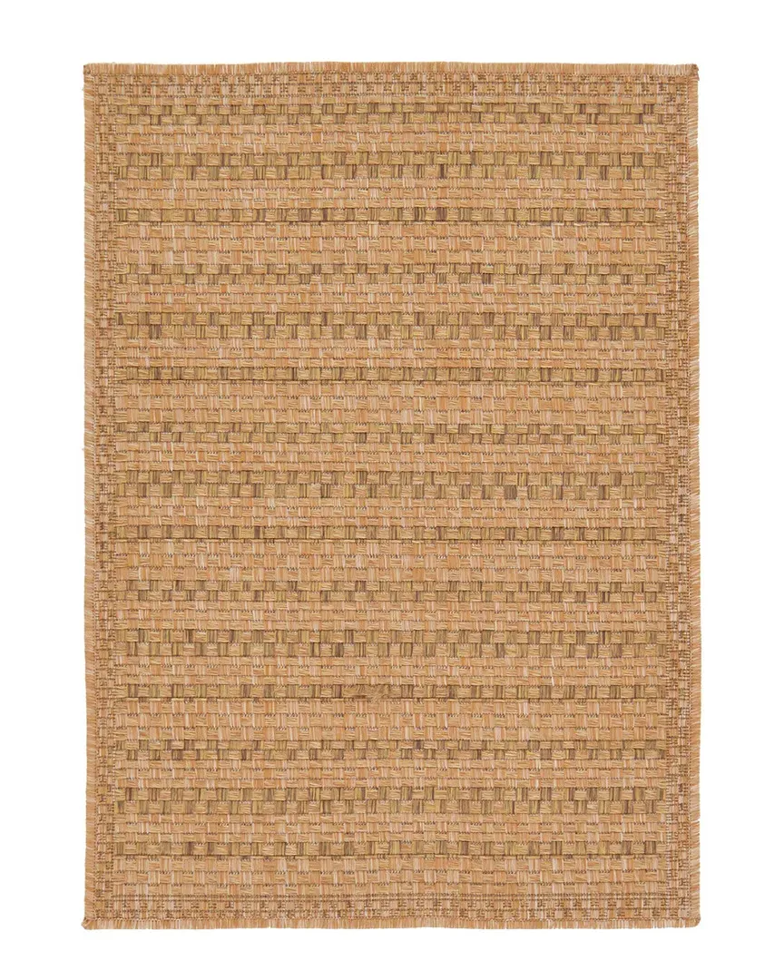 Checkered Indoor/Outdoor Rug - Light Brown, Polypropylene image