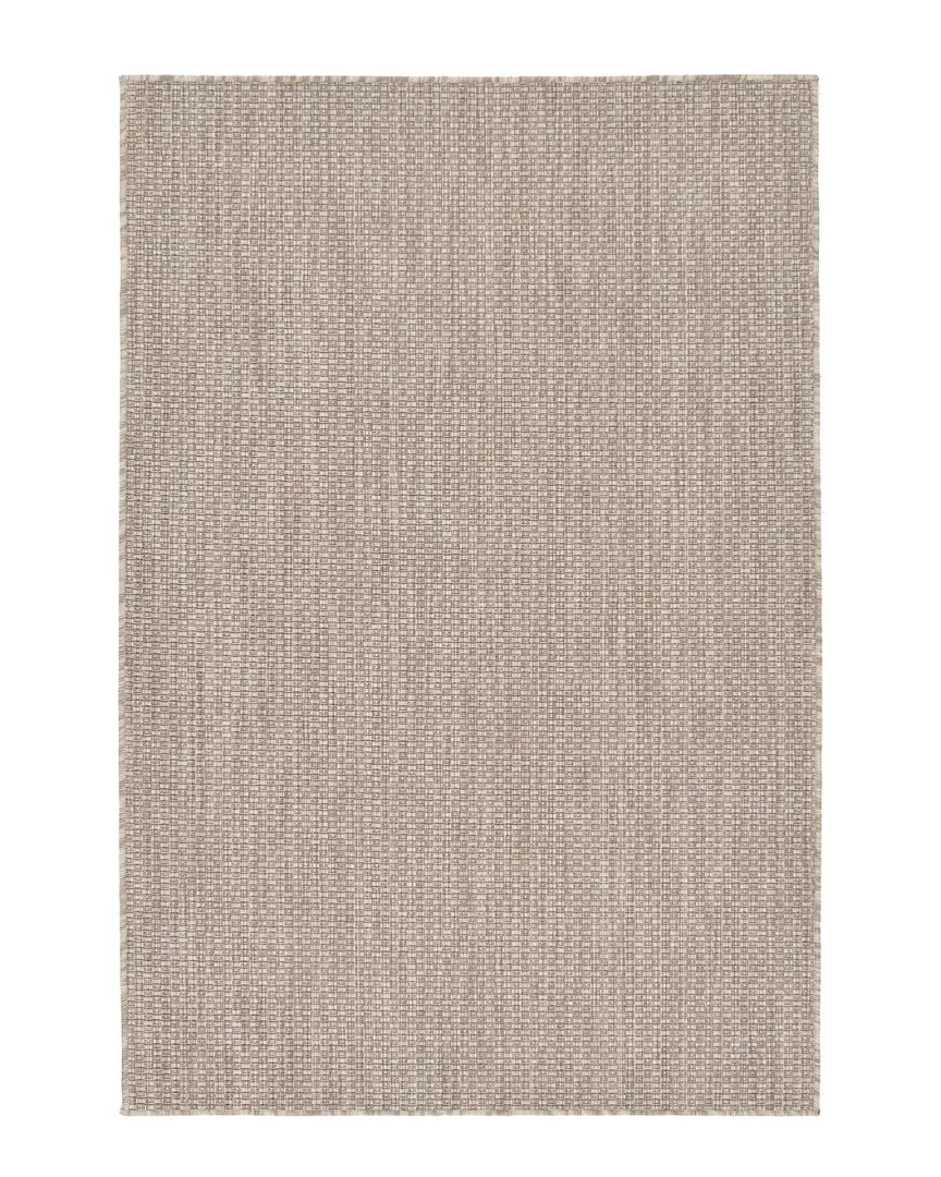 Outdoor Solid Machine-Made Indoor/Outdoor Rug - Beige