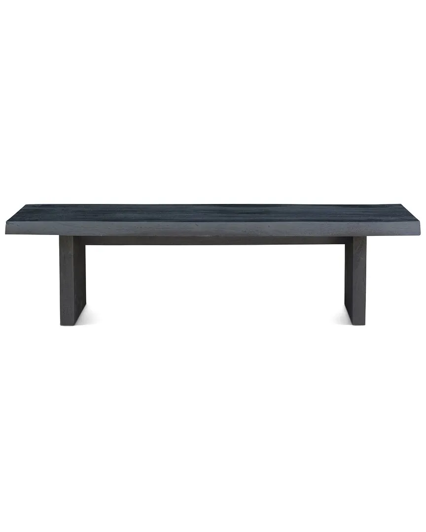 Brooks Bench - Black, Acacia Wood image