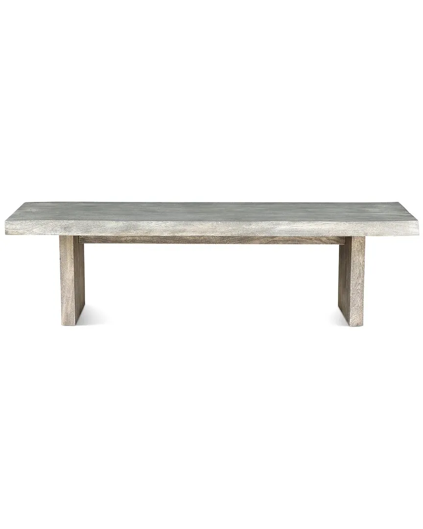 Brooks Bench - Grey, Acacia Wood