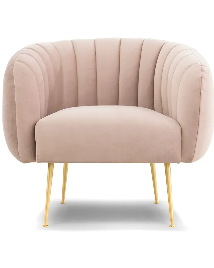 Channeled Accent Chair - Rosa, Velvet image