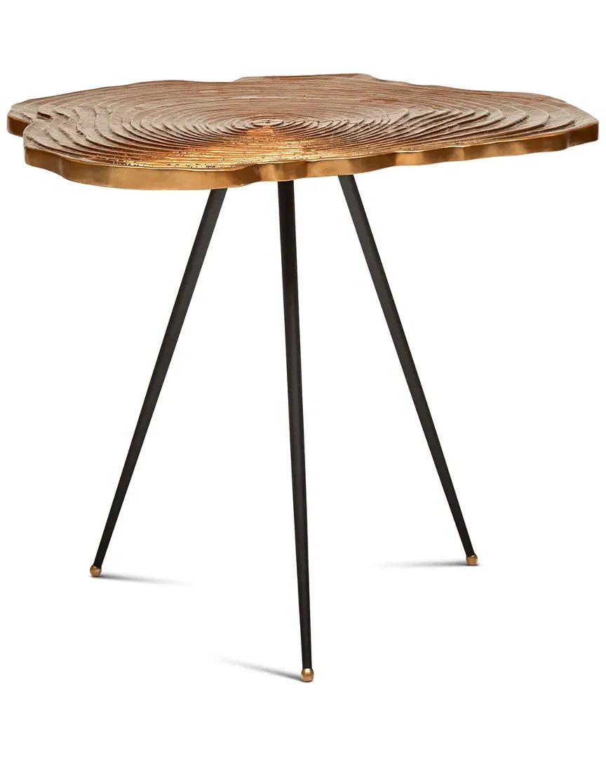 Easton Slab End Table - Brass, Aluminum image