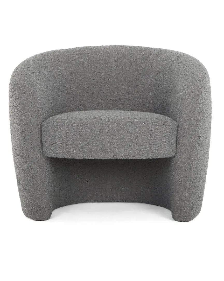 Metro Blythe Accent Chair - Grey, Boucle