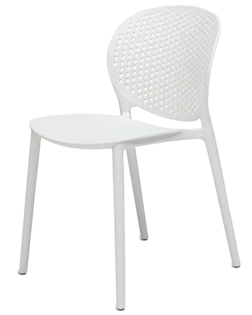 Metro Set of 4 Bailey Side Chairs - White, Polypropylene image