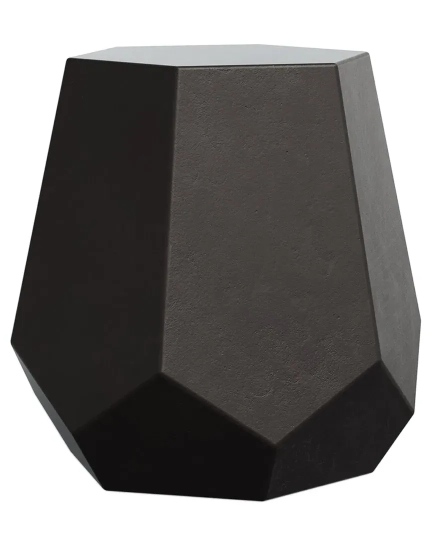 Mixx Faceted Stool - Black, Concrete