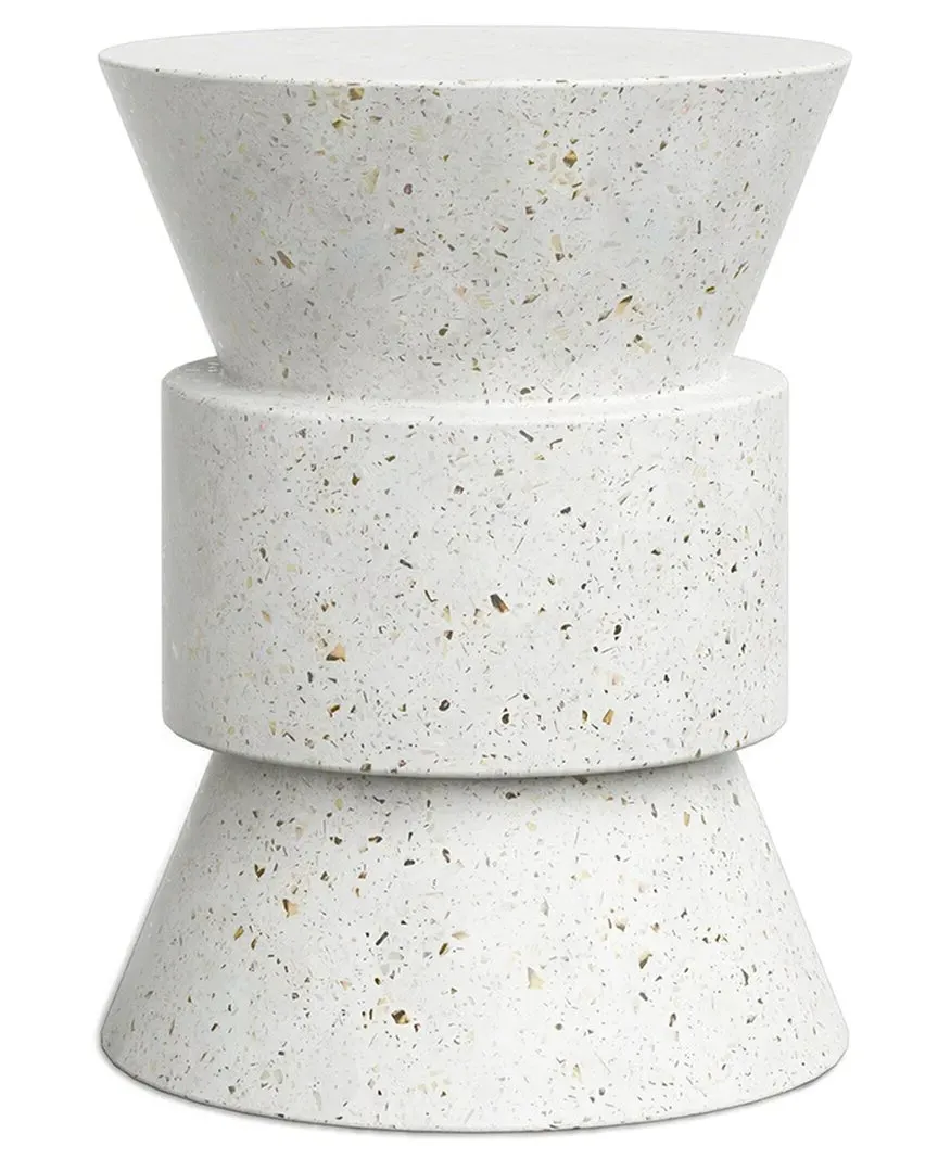 Mixx Jackson Stool - White, Concrete