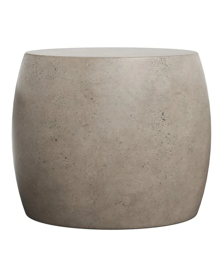 Mixx Pebble End Table - Grey, Concrete