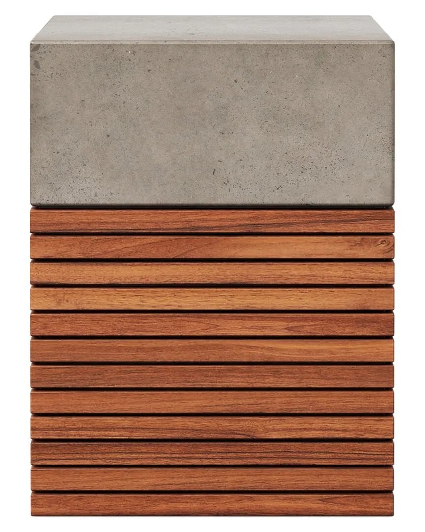 Mixx Stecca Alto Stool - Grey, Concrete image