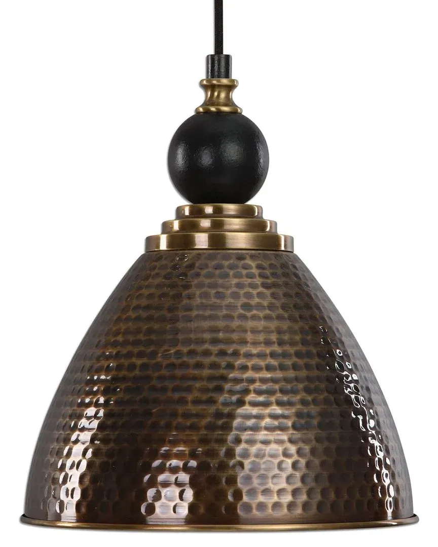 Adastra 1 Light Pendant - Antique Brass, Metal