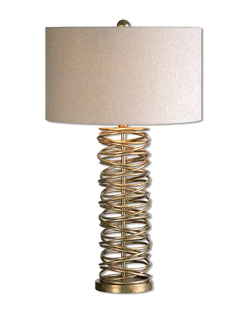Amarey Metal Ring Table Lamp - Silver Champagne image