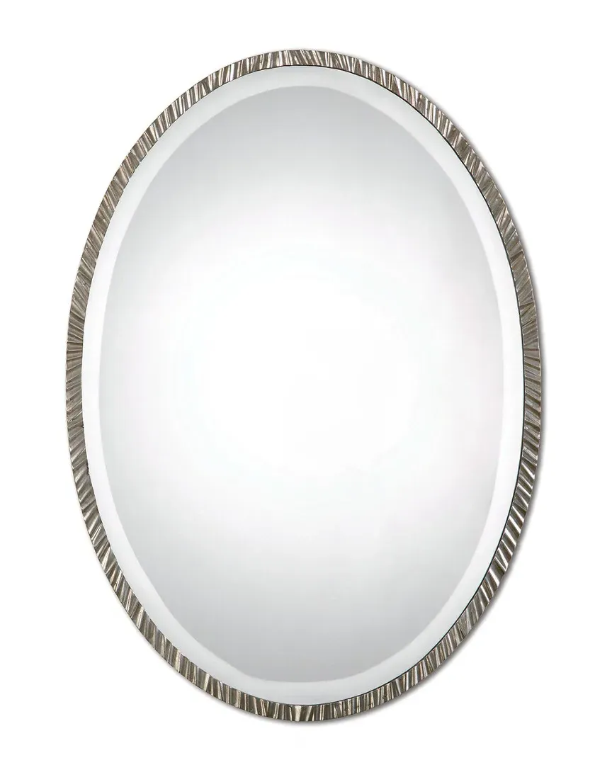 Annadel Oval Wall Mirror - Polished Nickel, Metal image