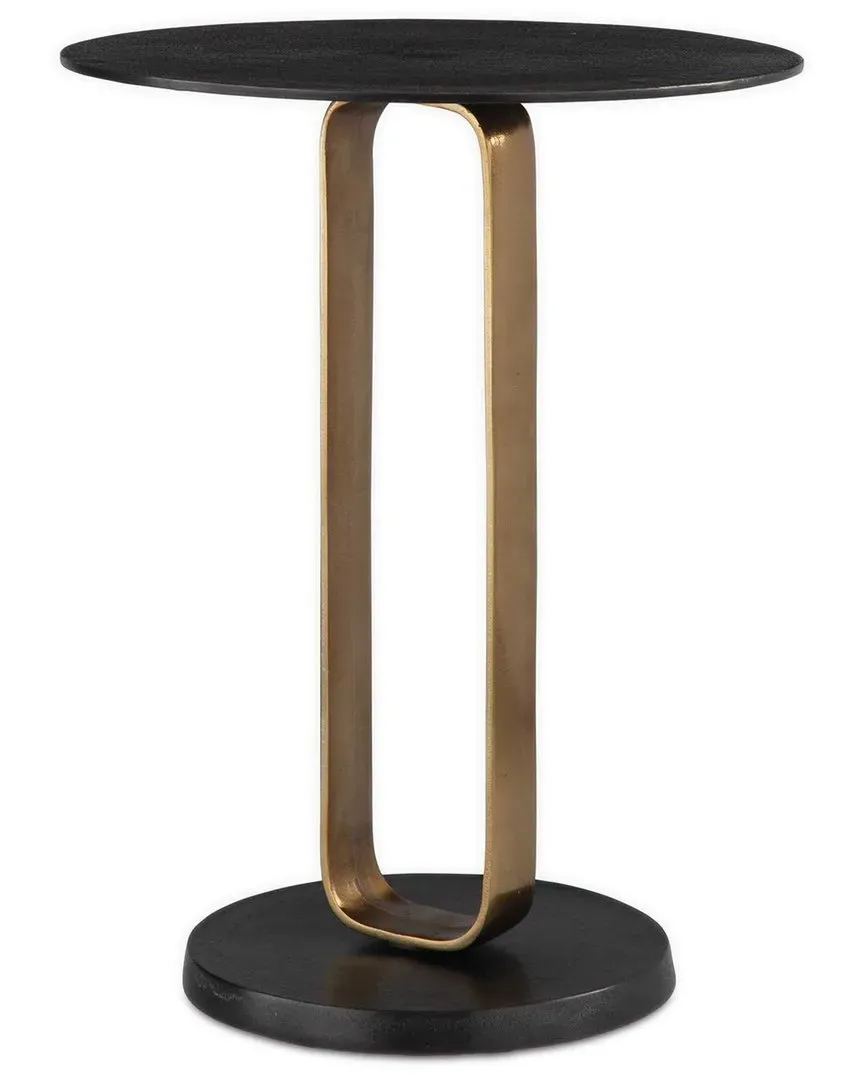 Aperture Accent Table - Black, Aluminum image