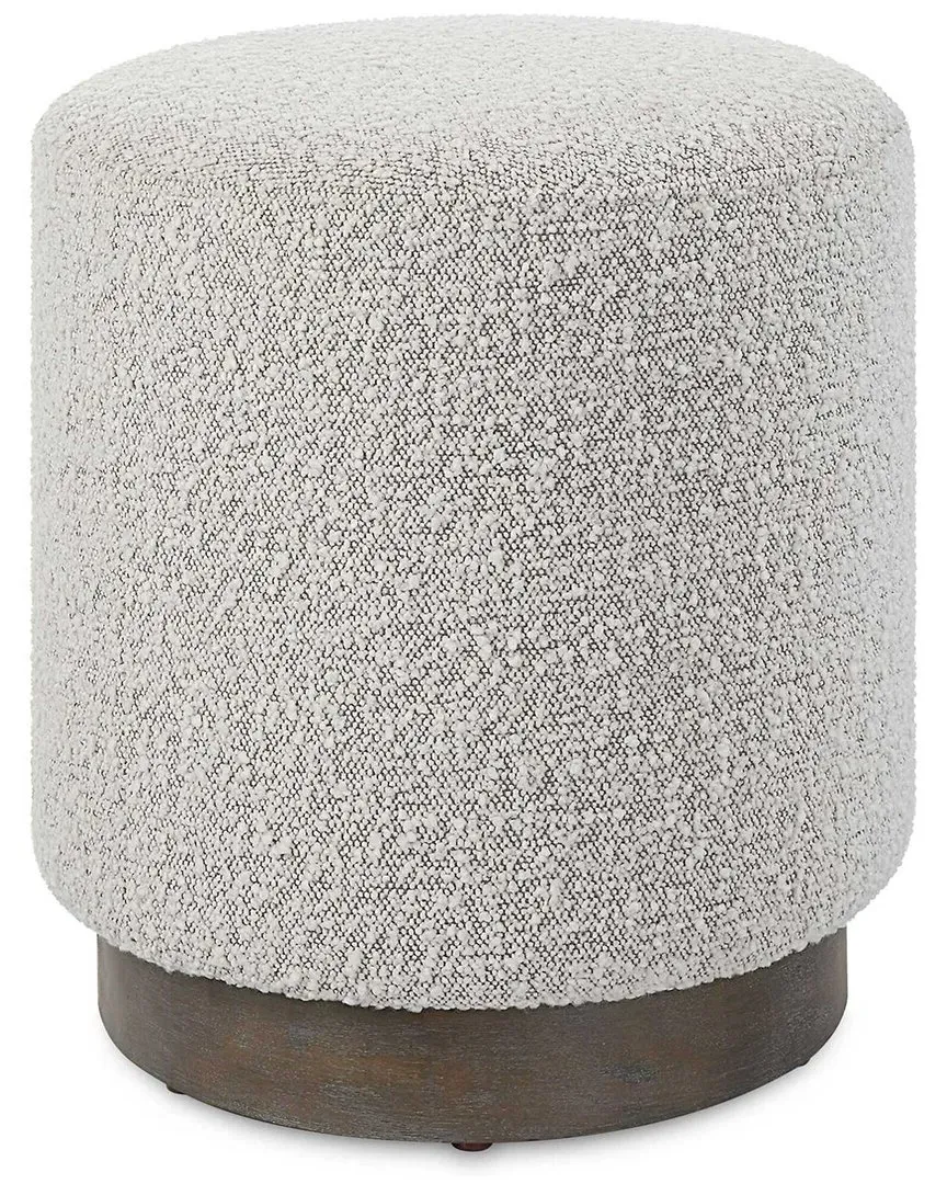 Avila Ottoman - Gray, Oak Wood image