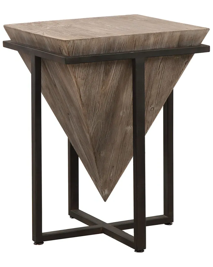 Bertrand Wood Accent Table - Gray, Fir image