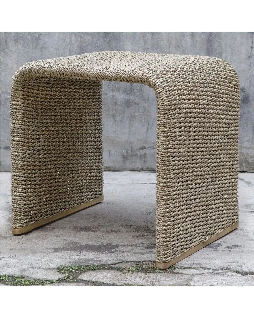 Calabria Woven End Table - Brown, Seagrass image