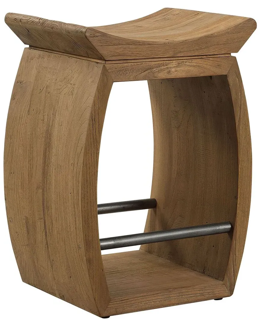 Connor Counter Stool - Brown, Reclaimed Elm