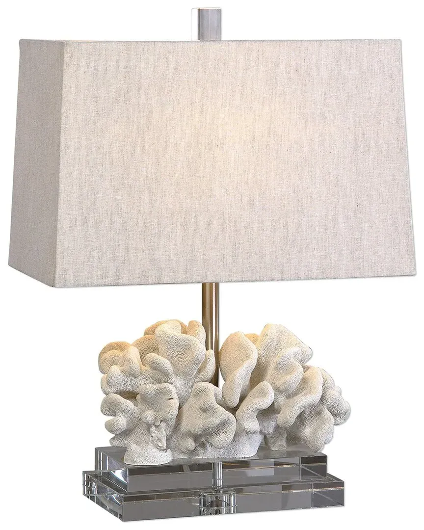 Coral 22in Table Lamp - Taupe, Crystal image