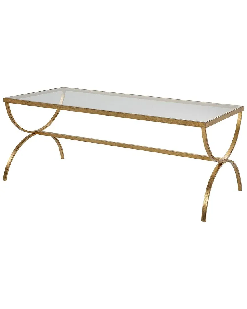 Crescent Coffee Table - Gold, Iron image