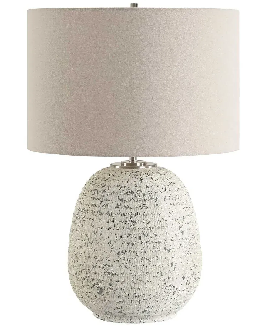 Danala Round Table Lamp - Gray, Ceramic