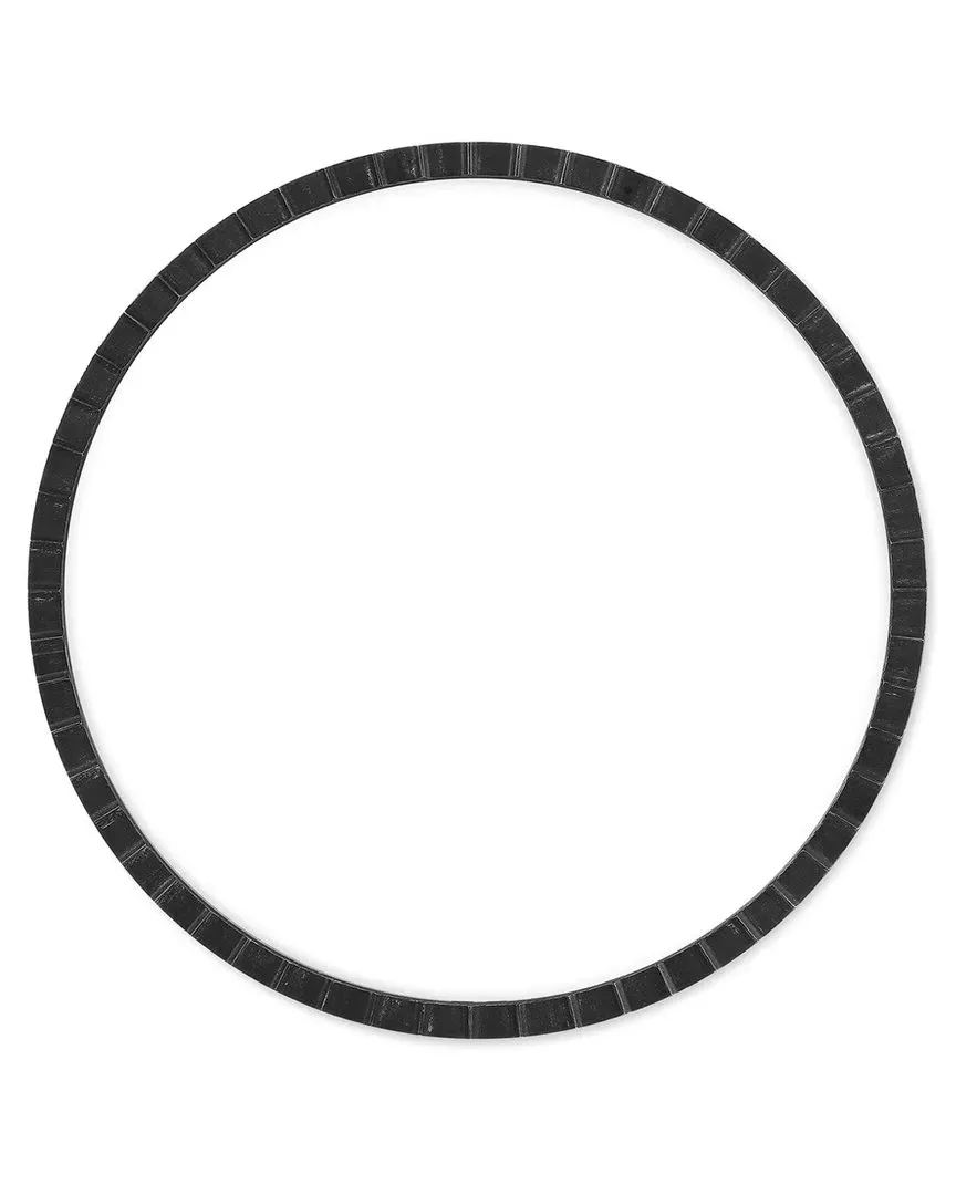 Dandridge Round Industrial Mirror - Black