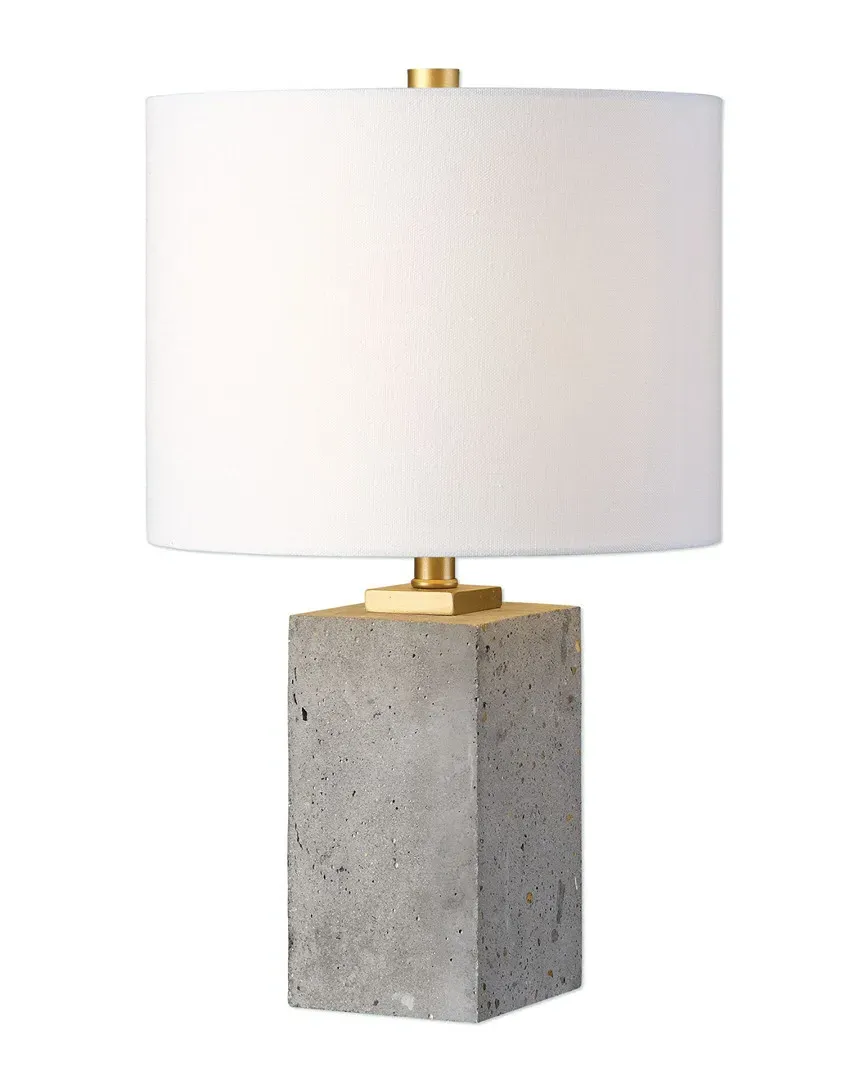 Drexel Block Table Lamp - Concrete image