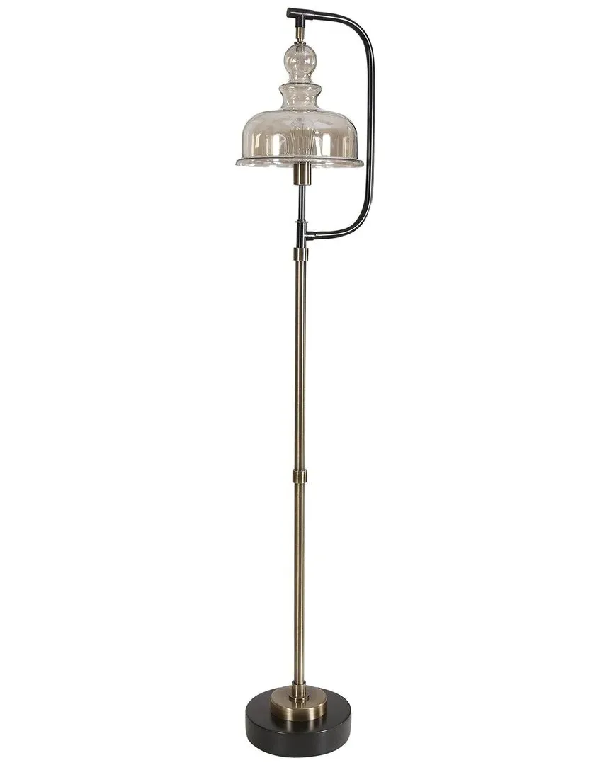 Elieser Industrial Floor Lamp - Gold, Steel image