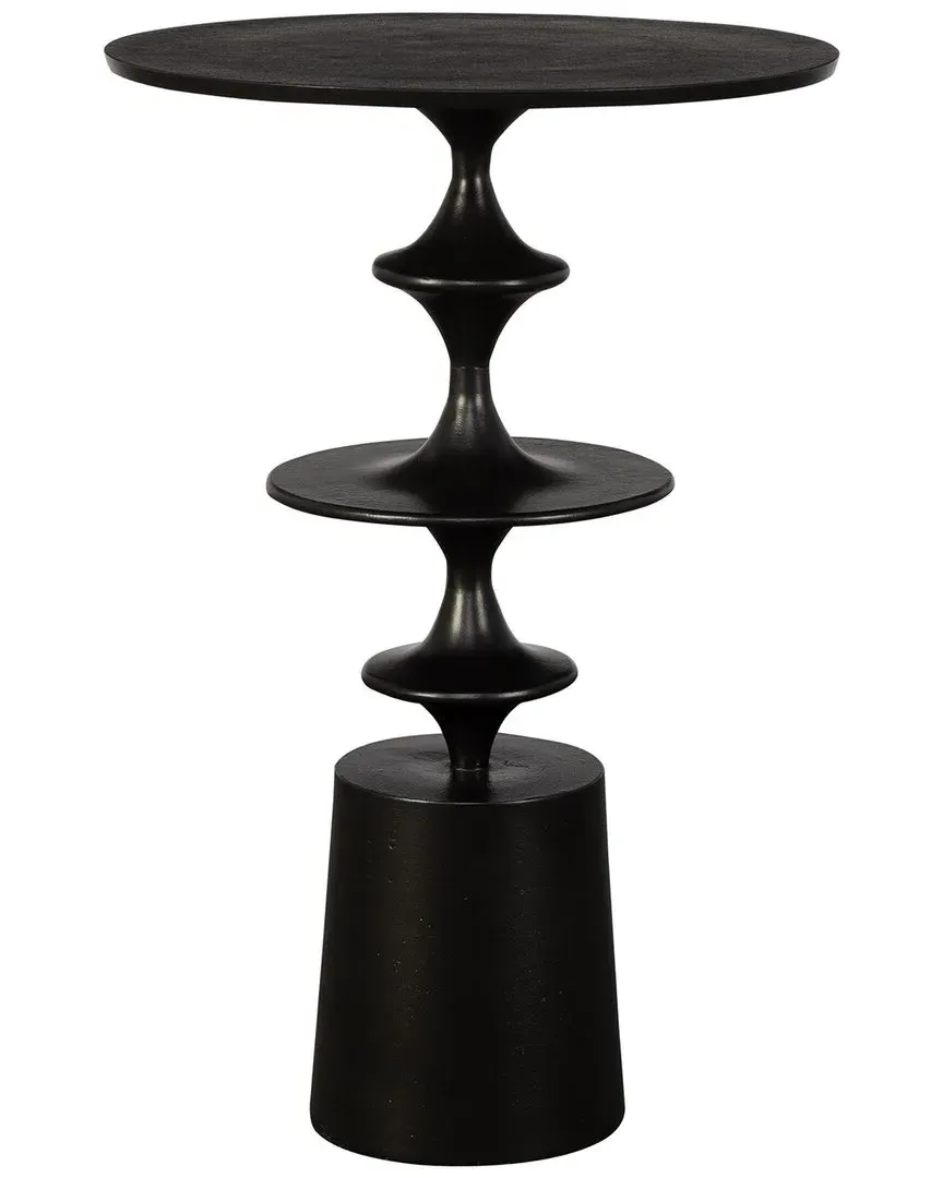 Flight Textured Accent Table - Black, Aluminum image