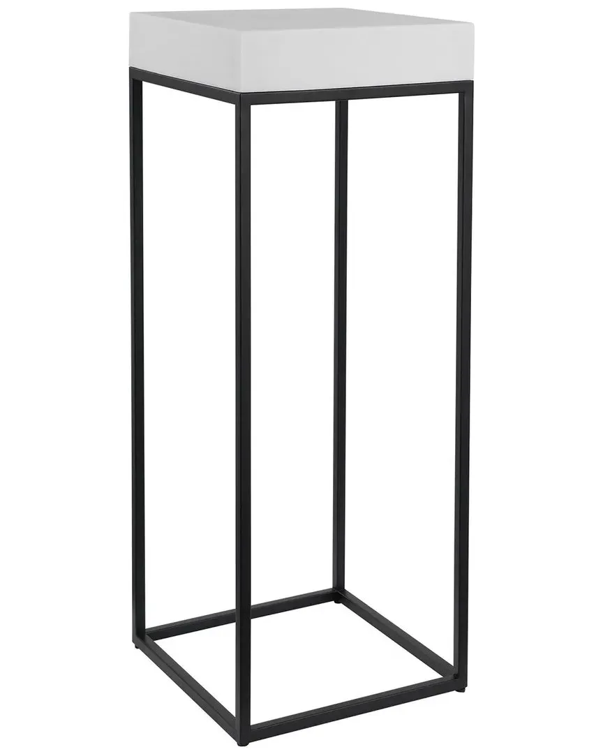 Gambia Plant Stand - White Marble, Steel image