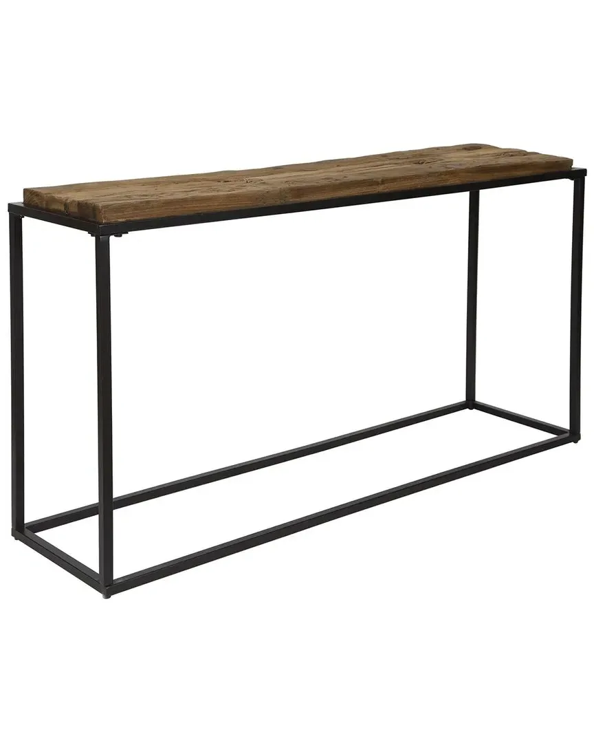 Holston Salvaged Wood Console Table - Black, Reclaimed Wood image