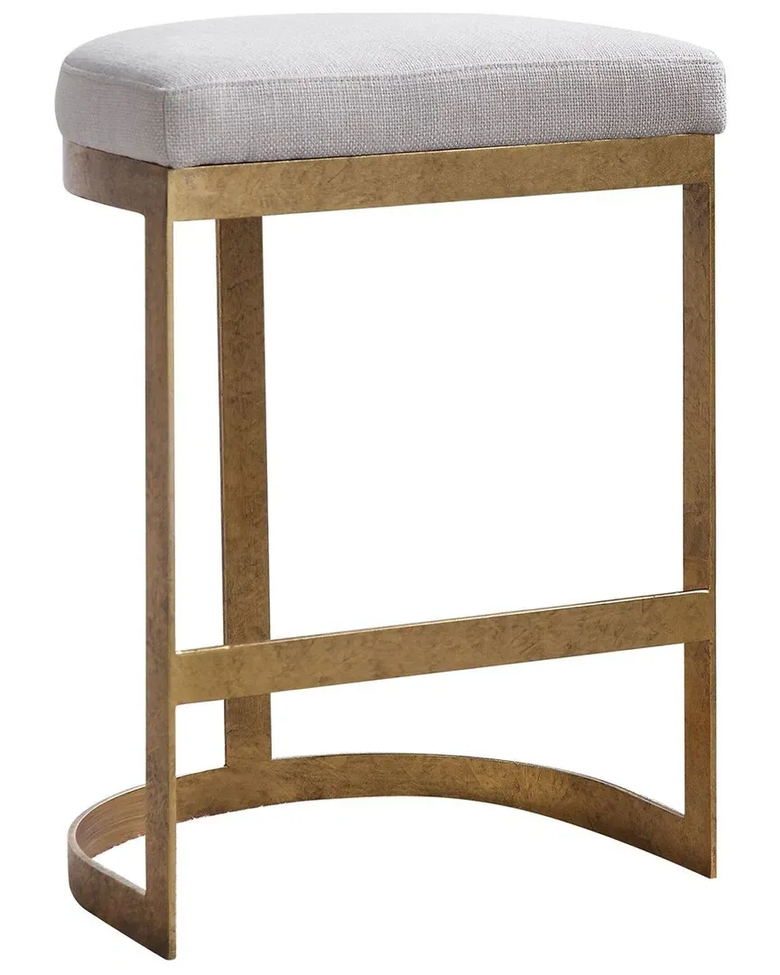 Ivanna Counter Stool - Off-White, Iron image
