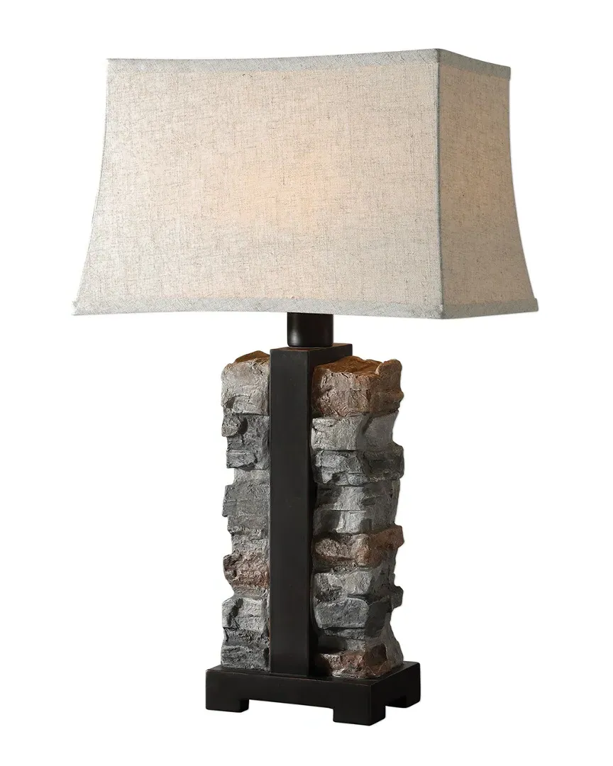 Kodiak Stacked Stone Lamp - Concrete image