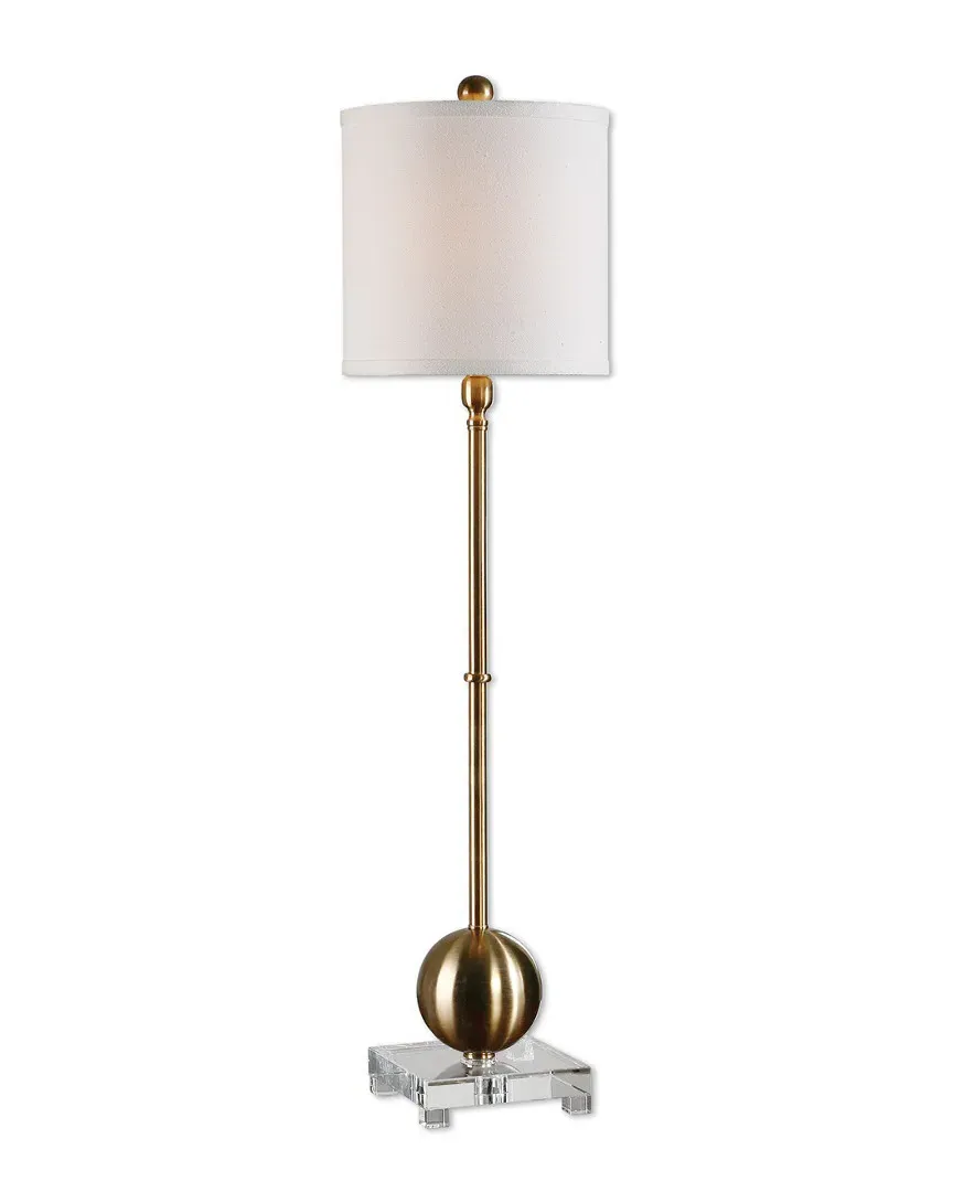 Laton Buffet Lamp - Brushed Brass, Crystal image