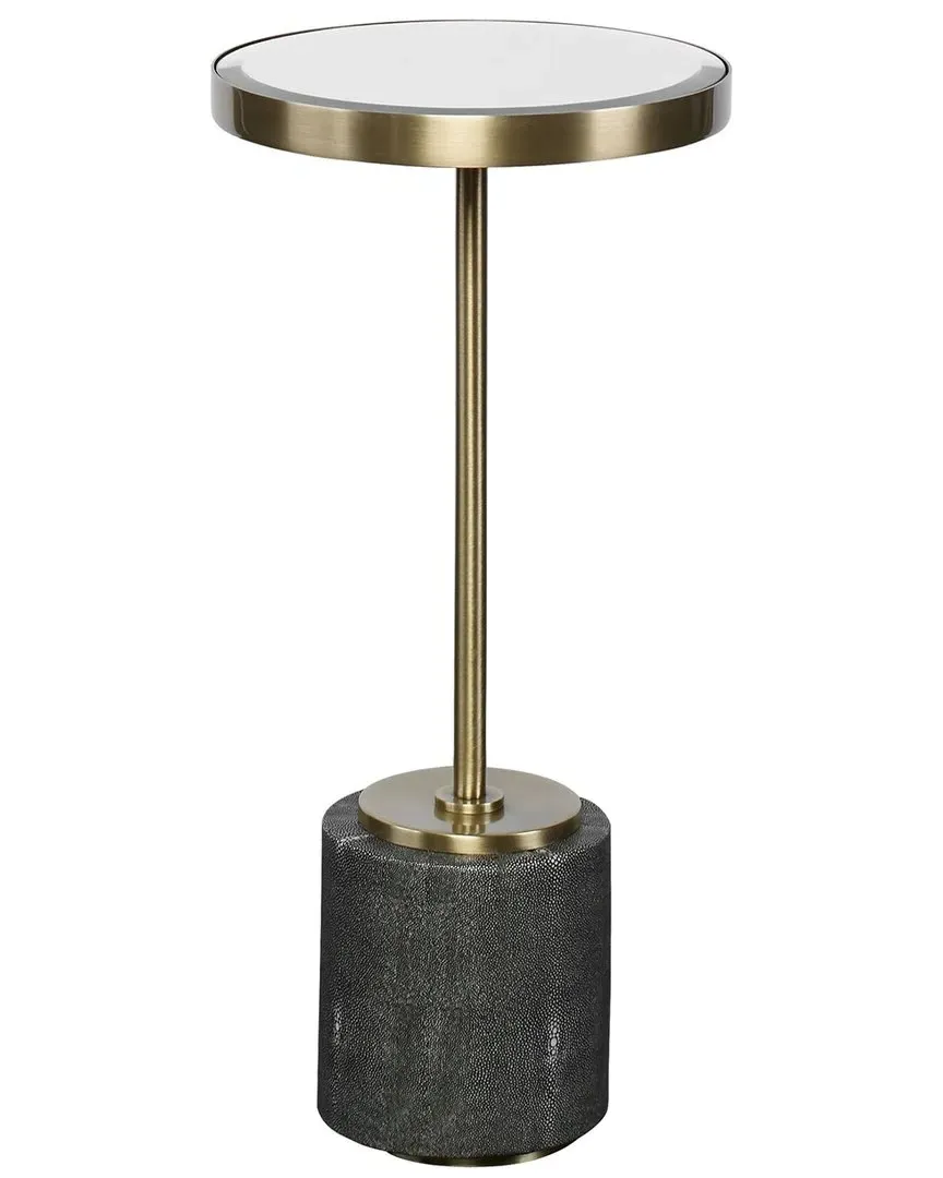 Laurier Mirrored Accent Table - Brass image