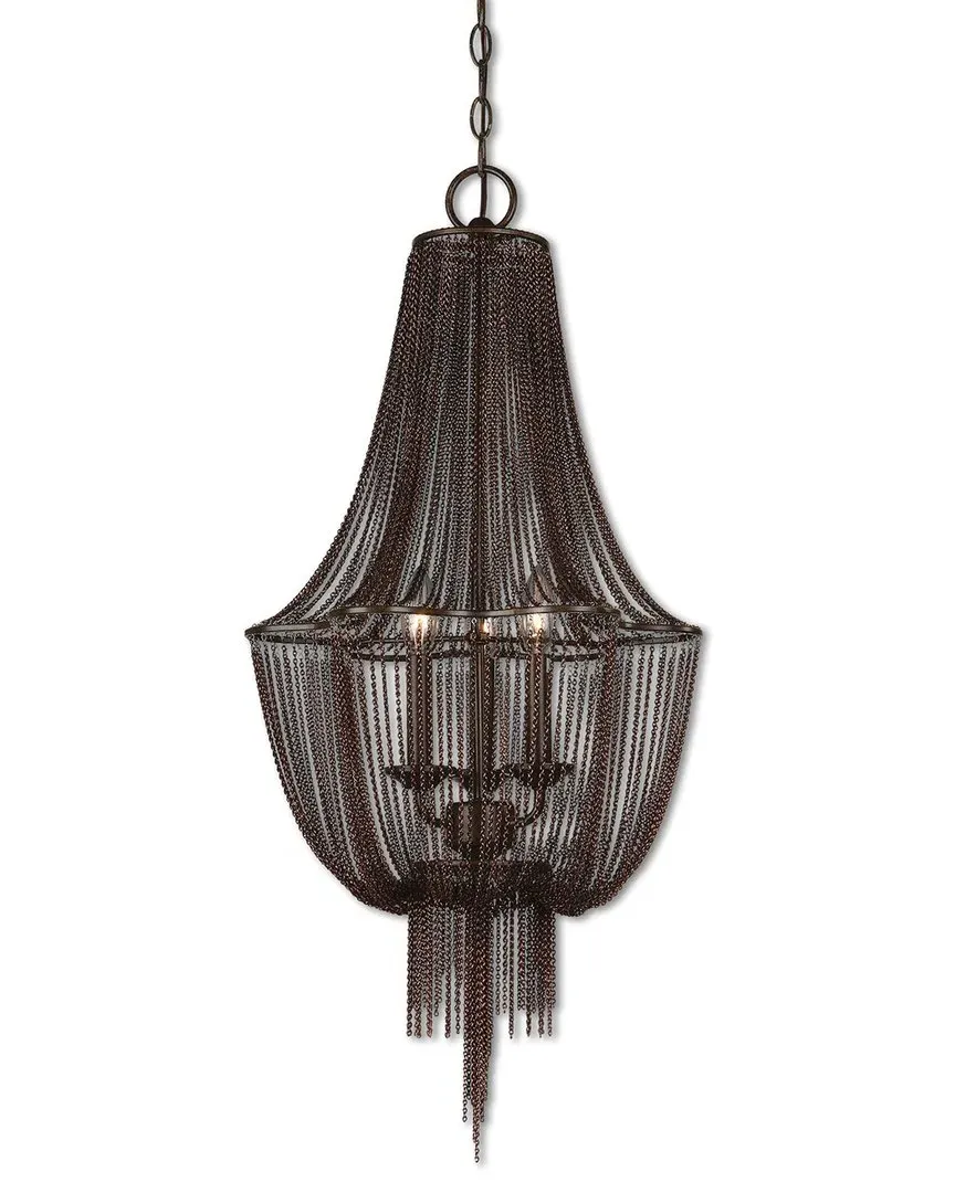 Lezzeno 3-Light Chandelier - Bronze, Metal