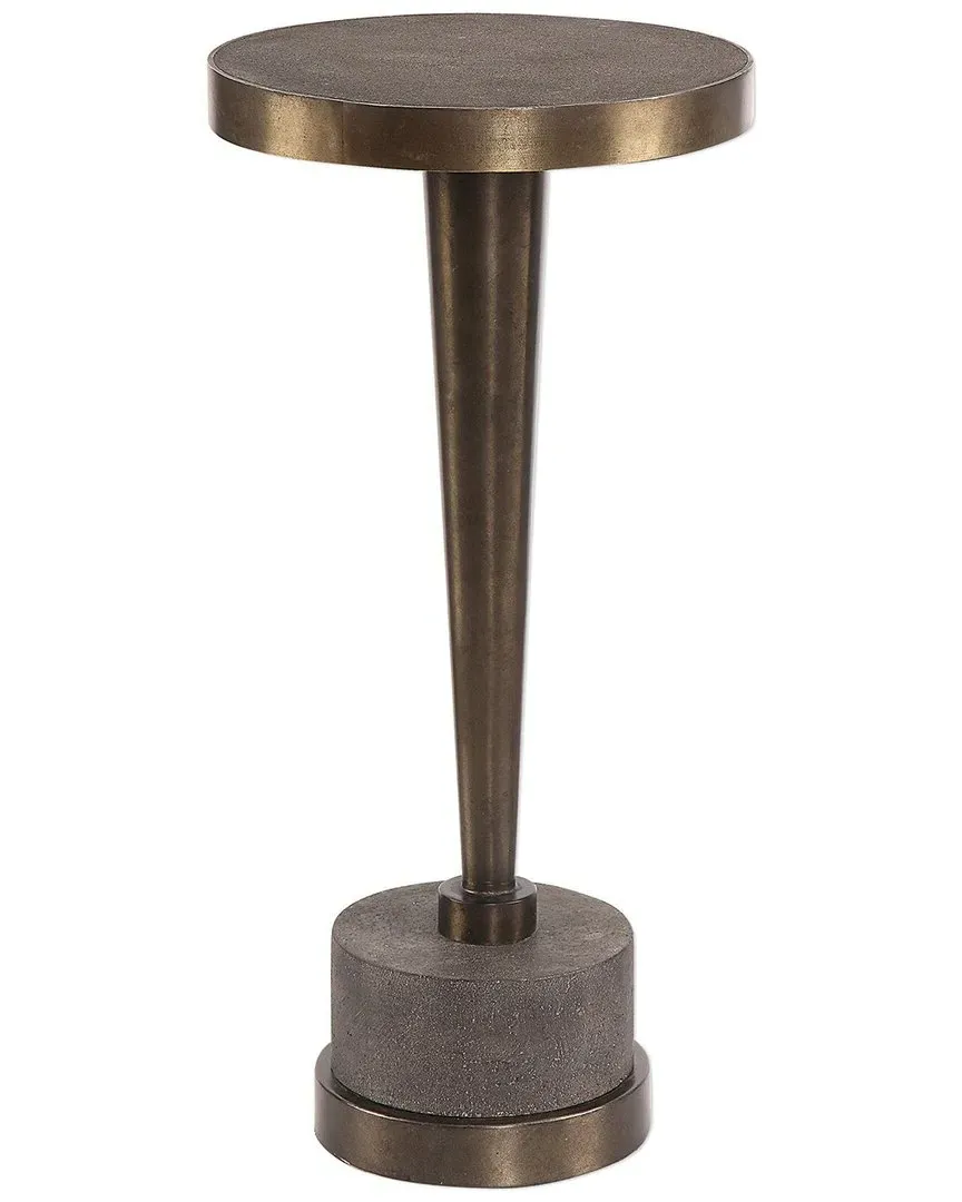 Masika Accent Table - Bronze, Concrete image