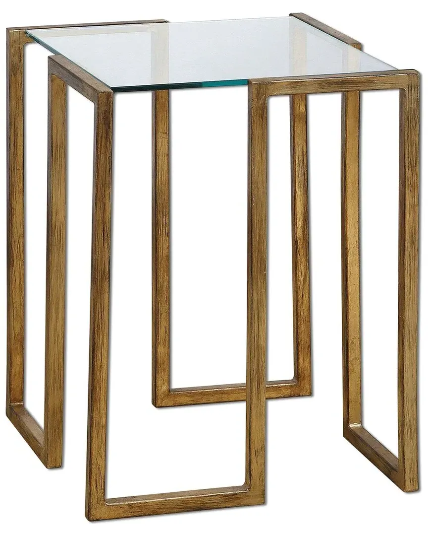 Mirrin Accent Table - Antique Gold, Iron image