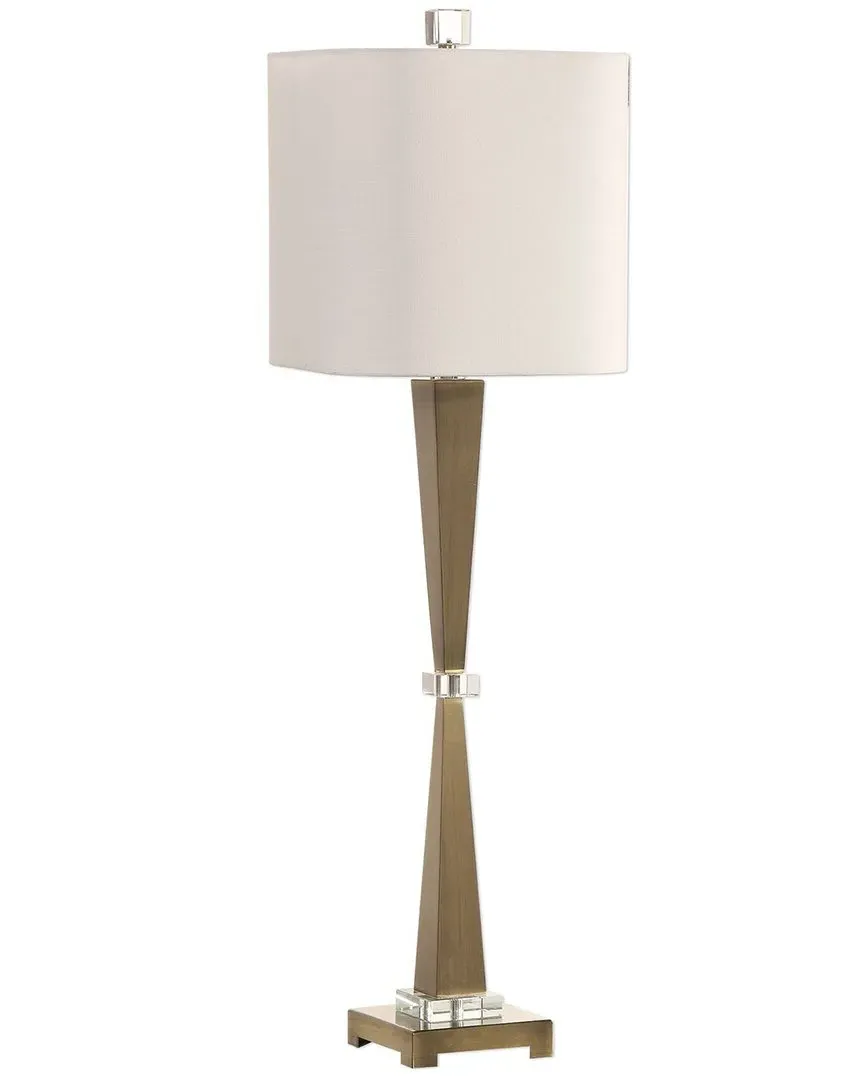 Niccolai Table Lamp - Antiqued Brass, Crystal image
