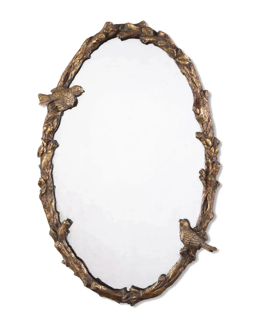 Paza Oval Vine Mirror - Gold image